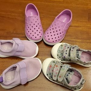 Toddler Girls' Cat & Jack Size 5 Shoes (3 pairs)